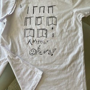 “When one door closes- 1 more opens” Custom White Tee.